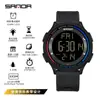 Reloj electrónico luminoso ultrafino de un solo movimiento Sanda, resistente al agua, de tendencia juvenil, reloj de moda para hombres y mujeres, una generación de cabello
