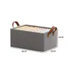 Caja de Almacenamiento de Ropa Plegable con Marco de Acero Caja de Almacenamiento Necesaria para Espacios Pequeños Tela Impermeable Caja de Almacenamiento de Súper Gran Capacidad