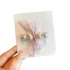 Pinza para el pelo de niño con lazo dulce y elegante y perlas, Pinza lateral de alta gama estilo francés, Accesorio para el pelo tipo pinza de pato