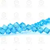 Cuentas de Cristal Cuadradas Diagonales K9 Premium Brillantes de 2/4/6/8mm Accesorios para Joyería Semi-Terminados
