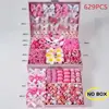 [Venta Caliente Transfronteriza] Gomas de Pelo Pequeñas de Colores 202 Piezas de Niña Color Caramelo Sin Costuras Pasadores para el Cabello
