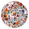 100 pegatinas de graffiti de baloncesto decorativas para cuenta manual, equipaje, notas, computadora de escritorio, guitarra, pegatinas impermeables al por mayor