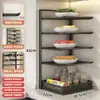 Bandeja de Preparo de Cozinha Multifuncional, Prato de Armazenamento Multicamadas, Suporte para Preparo de Ingredientes para Panela Quente Doméstica, Bandeja Especial para Cozinhar, Bandeja Mágica