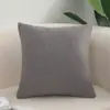 Funda de almohada acolchada simple estilo lino de algodón color liso para oficina, sala de estar, cojín de respaldo de sofá, tamaño grande, almohada de respaldo de cama