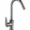 Grifo para lavabo de verduras color gris gun de cobre, fregadero para lavabo de verduras de cocina, grifo de un agujero frío y caliente para botella de hada pequeña de balcón