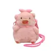 Loja de Variedades Jiumu Bolsa Transversal Porquinho Lulu Bolsa para Celular Bolsa de Boneca de Pelúcia Fofo Presente de Aniversário para Namorada