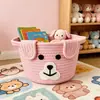 Al por mayor Amazon Moda Práctico Almacenamiento Oso Marrón Sala de Estar Comedor Dormitorio Almacenamiento de Snacks y Artículos Varios Cesta de Almacenamiento Tejida con Cuerda