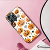 Aplicable a Funda de Cristal Templado para Apple 18PRO 17PROMAX Cubierta Protectora de Calabaza Navideña iPhone16 Cara Sonriente 17E