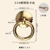 Gaveta de Armário de Medicina Chinesa de Cobre Puro Dourado Puxador de Anel Circular de Furo Único Maçaneta de Porta de Guarda-Roupa Novo Puxador de Gaveta de Latão Chinoiserie