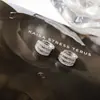 Amazon Venta Caliente Transfronteriza Pendientes de Diamantes de Tres Filas, Pendientes Femeninos y Exquisitos, Pendientes de Cobre Incrustados con Circonita, Venta al por Mayor de Pendientes