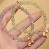Venta al por mayor de fábrica pulsera de jade de ágata natural jade Hetian orquídea femenina TikTok comercio electrónico entrega en una sola pieza