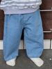 Conjunto de Dos Piezas de Sudadera Rayada y Jeans para Niños, Ropa de Bebé Estilo Otoño, Ropa Infantil Estilo Coreano, Nuevo Traje para Niños 2025