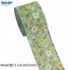 Estilo Japonés Estilo Pastoral Cinta con Estampado Floral Fresco Flor de Collar DIY Flor para Vestido Sombrero Lazo Cinta Pura Hecha a Mano
