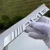 Marca de Palabra Especial Mercedes-Benz Amg Clase A Clase C Clase E Cla Calcomanía de Marca para Puerta Trasera Amg Modificada Marca Trasera Brillante Negra