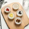 Molde de Bol de Vidrio para Pastel de Bol, Bol Pequeño Transparente de Uso Comercial para Pudín, Gelatina, Bol de Belleza, Pastel de Castaña de Agua
