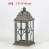 Ornamento Suporte de Vela Romântico Vintage de Ferro Forjado Estilo Europeu, Lanterna de Chão à Prova de Vento, Suporte de Vela, Adereços de Casamento, Lanterna Guia de Caminho