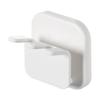 Estante para Cepillos de Dientes Fasola, Vaso para Enjuague Bucal, Cepillo de Dientes Eléctrico, Estante de Almacenamiento para Baño, Doble Ranura para Cepillos de Dientes Montado en Pared sin Perforaciones