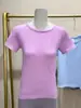 Camiseta Esportiva de Verão Personalizada de Manga Curta para Fitness Feminino, Top Justo de Secagem Rápida para Treinamento Profissional de Pilates e Yoga
