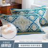 Toalla de almohada de gasa de algodón de cuatro capas fijada con banda elástica anti-desprendimiento turbante de almohada para adultos temporada pareja toalla de cubierta