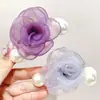Pinza de Garra de Flor Colorida de Perla de Moda