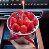 Colher de Água Vermelha Tendência de Ano Novo Balde de Morango Decoração de Bolo Colher de Água Excêntrica de Natal Copo para Bolo Cupcake Tigela de Esmalte