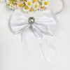 Fita longa de cetim brilhante acessório de laço com strass clip de cabelo DIY elástico de cabelo decoração de caixa de presente para roupas infantis produto semiacabado