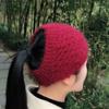 Nueva banda de pelo de punto cálida de otoño e invierno para mujer Accesorios para el pelo de terciopelo de ardilla Protección para los oídos de lana Gorro suave blanco para cubrir el pelo Gorro de lana