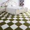 Alfombra de Escalada para Sala de Estar Transfronteriza con Empalme Alfombra Completa para Dormitorio Felpa Antideslizante Alfombra para Mascotas Estilo Crema