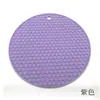 Fabricante Venta al por Mayor Alfombrilla de Aislamiento de Nido de Abeja de Silicona de Venta Caliente Transfronteriza Individual de Silicona Redondo para Olla Alfombrilla para Tazón Alfombrilla para Mesa de Comedor