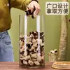 Pote de Vidro Selado de Grande Capacidade para Armazenar Casca de Tangerina Seca, Pote para Armazenar Chá, Pote de Vidro, Recipiente Transparente para Exibição