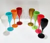 Fábrica de comércio exterior atacado plástico champanhe acrílico vidro taça de vinho tinto taça colorida vinho tinto champanhe vidro
