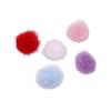Hebilla de piel de visón 3cm bola de piel de visón al por mayor horquilla tocado accesorios para el cabello hechos a mano DIY accesorios para ropa zapatos y sombreros