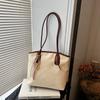 Bolso Tote para Trabajo y Desplazamiento para Mujer 2025 Otoño e Invierno Nuevo Bolso de Axila de Moda Coreana Retro Casual de Gran Capacidad para Mujer