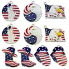 Kc Oro/Blanco K Día de la Independencia de EE. UU. Águila Estatua de la Libertad Bandera Llavero de Aleación Accesorios para Joyería DIY