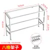 1/6 Estante para Bandejas de Porción de Acero Inoxidable Caja de Mermelada 1/6 Estante Inclinado de Doble Capa para Bandejas de Porción Estante de Doble Fila con Tapa Caja de Condimentos