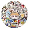 Pegatinas de Casco Labubu Pegatinas Decorativas Personalizadas Dibujos Animados Lindas Modernas Decoración Funda de Teléfono Pegatinas para Botella de Agua Pegatinas para Planificador