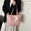 Bolso de Hombro de Diseño de Nicho Transfronterizo al por Mayor con Gato Lindo para Mujer, Moderno y Elegante, Adecuado para Estudiantes Universitarios que Asisten a Clase, Bolso Tote