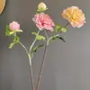 Flores Artificiales: Flor de Pollo, Loto, Peonía y Otras Flores Decorativas para Decoración del Hogar, Salas de Muestras, Hoteles y Diseño de Bodas