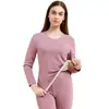 Invierno de Terciopelo para mujer, top cálido con forro de forro polar, algodón grueso de lana, camiseta interior, ropa de otoño, pantalones largos, traje elástico