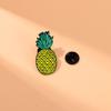 Broche de Fruta Lindo Estilo Japonés y Coreano Hebilla de Mariposa Nuevo Insignia de Metal de Dibujos Animados con Forma de Piña Personalizada Accesorios para Ropa