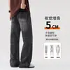 Roupas Masculinas Fengshe / Lançamento Primavera e Outono 2026 Jeans Masculino Novo Estilo Americano Largo Boca de Sino Calças Longas Retrô