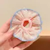 Personalización de Fábrica Scrunchies de Cuadros Dulces para Moños de Niñas, Ligas para Cola de Caballo de Niñas Pequeñas, Accesorios para el Cabello
