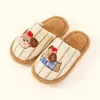 Chinelos de algodão para crianças, chinelos de inverno antiderrapantes para ambientes internos para meninos, chinelos de pelúcia fofos e quentes para crianças e crianças mais velhas