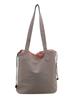 2025 Nueva Llegada Bolso de Lona de Gran Capacidad Versátil a la Moda para Mujer Bolso de Hombro Casual Simple Bolso de Clase para Estudiante
