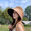 Nuevo Sombrero de Sol de Estilo Coreano con Parte Superior Abierta para Mujer 2026, Sombrero de Sol de Ala Ancha con Protección UV para Verano, Sombrero de Sol para Exteriores