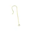 Versión coreana de gancho para oreja simple de acero inoxidable 316 color oro real de 18K gancho para oreja simple gancho para oreja diy accesorios para oreja venta al por mayor