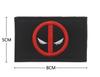 Parche de Tela Bordado para Brazo Anime Esfuerzo MÁXIMO Parche de Velcro Deadpool