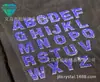 Adesivos de Strass Autoadesivos com Alfabeto Inglês para Novos Produtos Transfronteiriços 3cm Acessórios para Pulseira DIY, Chaveiro, Colar