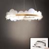 Lámpara de araña de lujo con luz nórdica para sala de estar, estilo moderno, para comedor, con anillo acrílico, iluminación colgante para dormitorio, lámparas creativas.