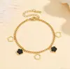 Lote Misto de Pulseiras de Aço Titânio Galvanizado a Vácuo PVD com Acabamento de Luxo, Joias de Aço Inoxidável para Venda Transfronteiriça Que Não Desbotam no Verão, Personalizáveis para Mulheres